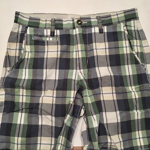 American Eagle Prep Fit Plaid Shorts